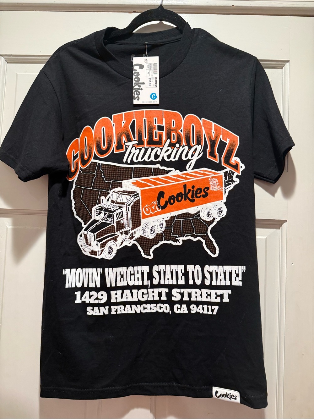 Cookies Black 'CookieBoyz Trucking' Graphic T‑Shirt